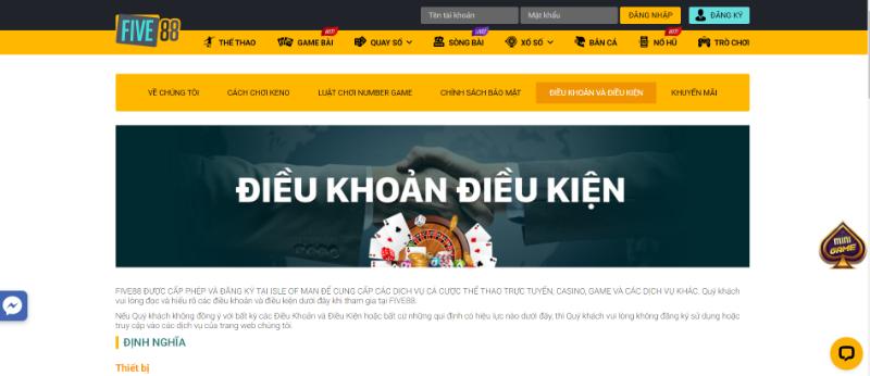dang ky five88 dieu kien Điều kiện cần đáp ứng để đăng ký Five88 thành công