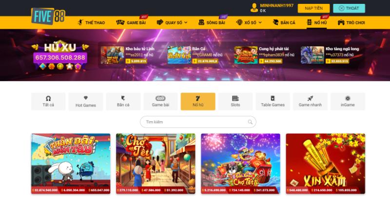 no hu five88 gioi thieu Giới thiệu nổ hũ Five88